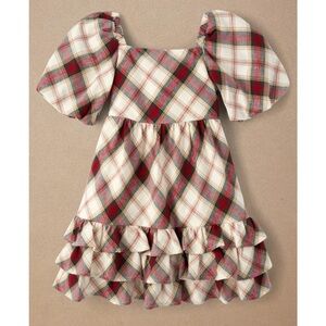 Plaid Ruffle Dress